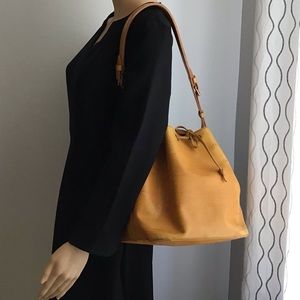 Louis Vuitton Yellow Epi Noe Drawstring Bag